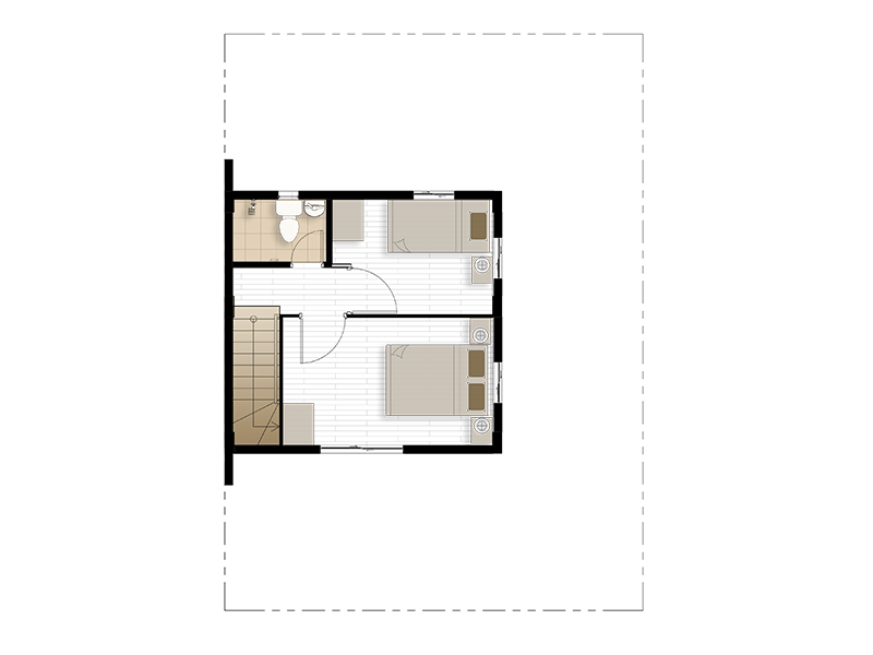 Bella Model House | Floor Plan, Second Floor