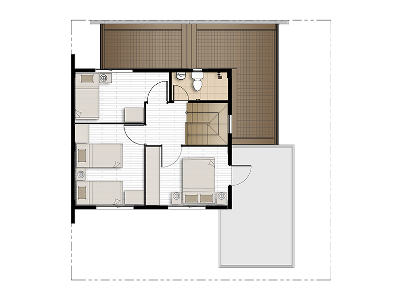 Ella with Carport and Balcony Floor Plan | Second Floor