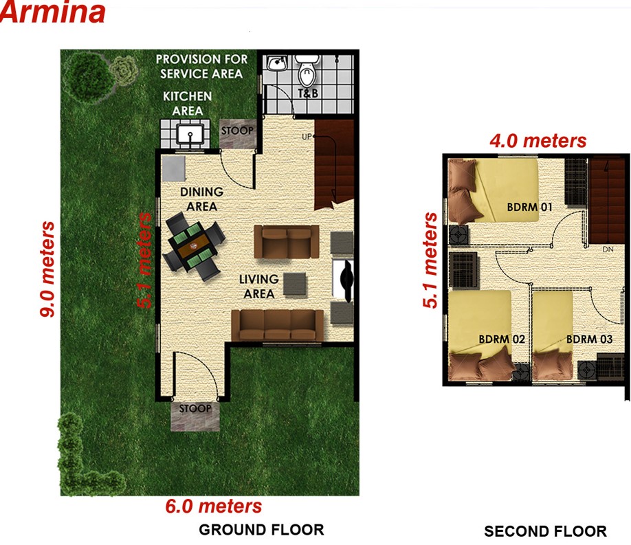 Armina Single Firewall | Floor Plan