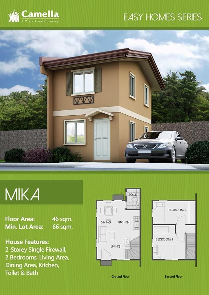 camella mika model house floor plan