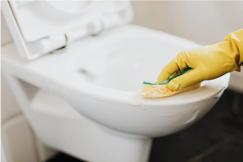 cleaning the Bathroom