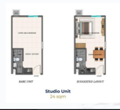 las palmas studio unit floor plan