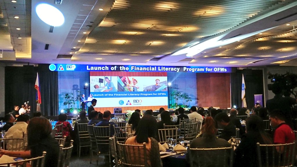 launch of the financial literacy for the ofws