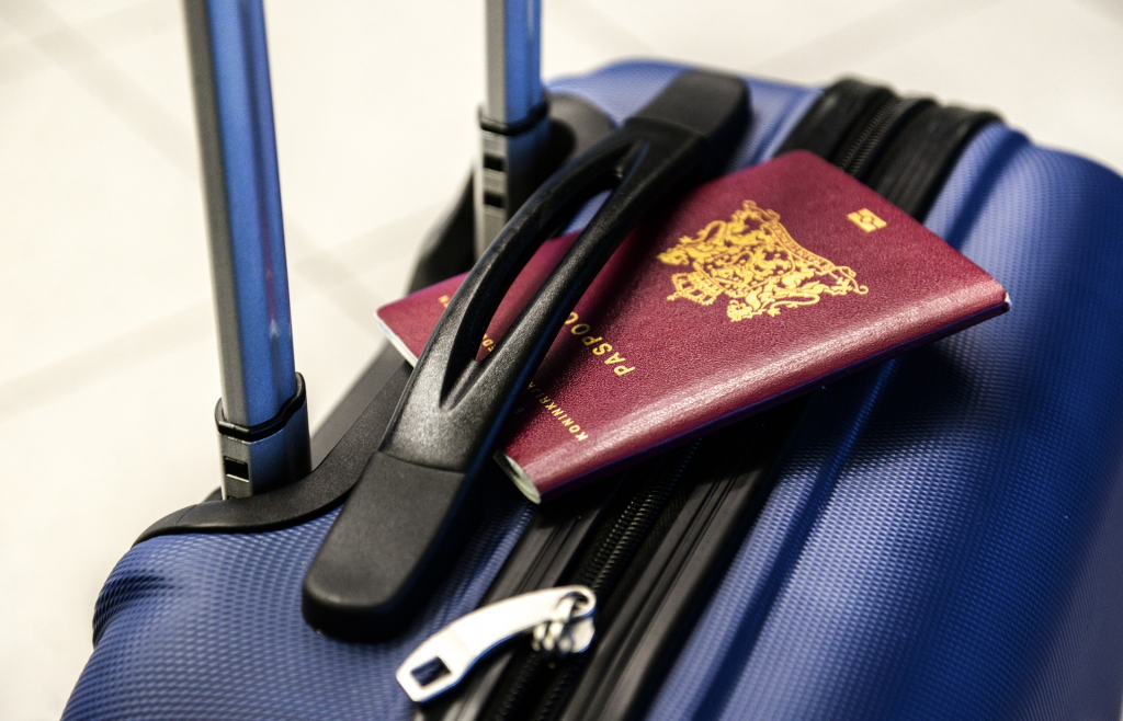 passport and luggage