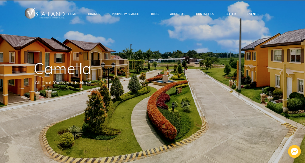 vista land international website - digital marketing for real estate