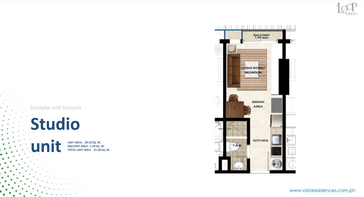 THE LOOP STUDIO unit lay out