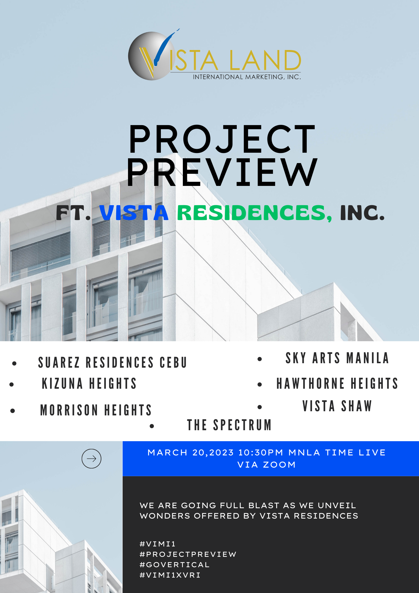 vista residences inc project preview