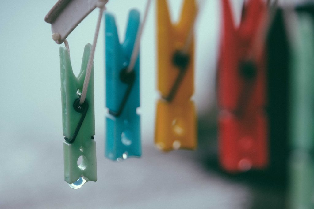 wet clothespin